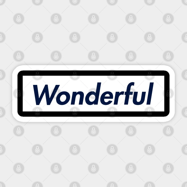 SUPER LOGO WONDERFUL Sticker by LAVA-ROMA-NOVA